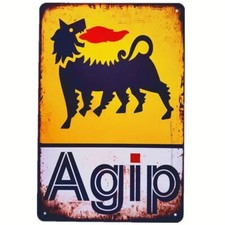Insegna Targa Vintage Agip
