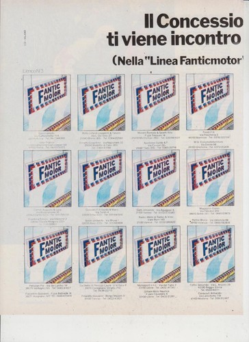 Advertising pubblicità fantic - advertising,