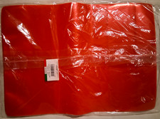 Copertine 10 pezzi copriquaderni maxi in ppl rosso trasparente con alette Balmar