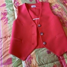 Bel Gilet Rosso " AMISU" tg S NUOVO