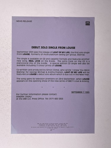 Louise press release light of - louise,