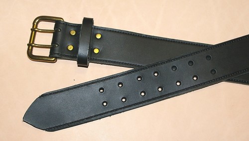Cintura nera vera - pelle, fibbia