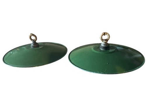 Coppia lampade piatto - piatto, smaltato