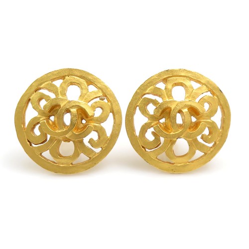 Orecchini clip con logo cc - orecchini,