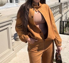 ZARA GIACCA BOMBER PELLE