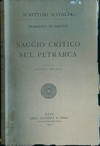 Saggio critico sul petrarca - sul,