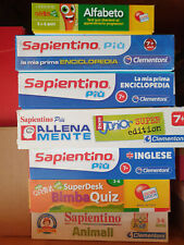 Lotto Sapientino Clementoni vari giochi bambini nuovi e usati