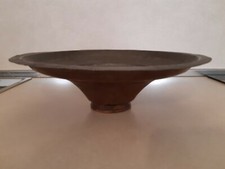 Vecchia alzatina porta frutta in rame lavorato dal Libano