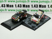 LOT 2X 1/43 IXO Rallye CITROËN DS3 WRC LOEB Alsace 2013 / Monte carlo 2013