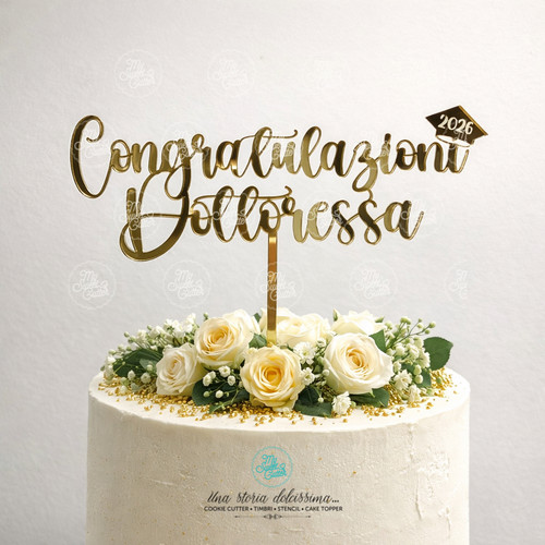 Cake topper argento - cake,