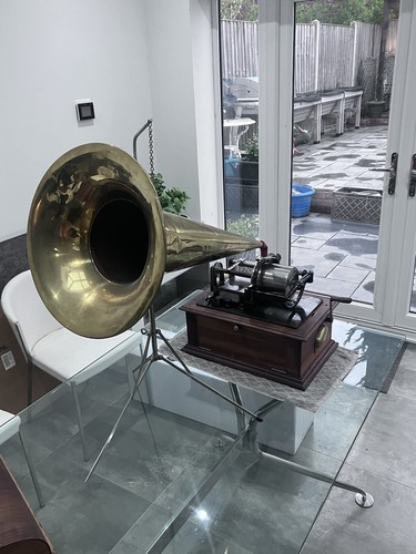 Edison concert phonograph with - edison,