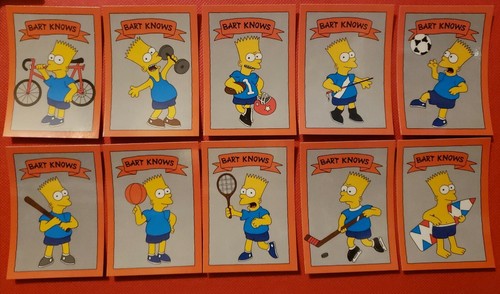 Set carte bart simpson - 10,