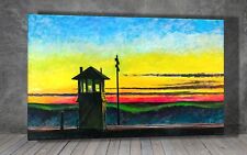 Edward Hopper Railroad Sunset TELA PITTURA STAMPA ARTE POSTER DA PARETE 1328