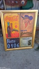 INSEGNA TABELLA PUBBLICITARIA COCA COLA GELATI ELDORADO RIPRODUZIONE