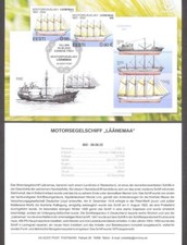 Motor sailer Lääänemaa 2022 Estonia PresentCard-ger Mi 1050
