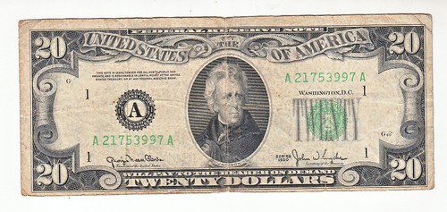 Banconota usa 20 dollari - usa,