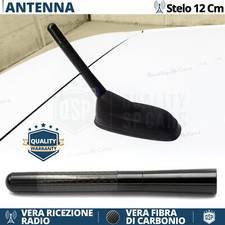 Antenna Corta 12cm Fibra Carbonio PER Hyundai i10-i20 VERO Segnale RADIO AM-FM