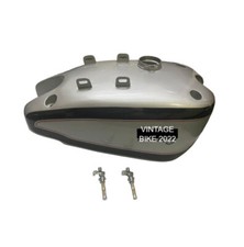 ADATTO PER Norton International Model 30 Clubman's Silver Painted Benzina Tan...