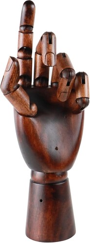 Wooden hand model - wooden, for