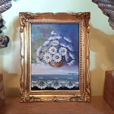 Quadro anni 70 cesto di