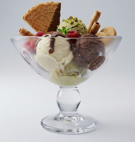 Set coppe gelato borgonovo - coppe,