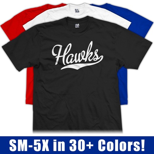 Shirt hawks script - t-shirt,