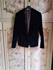 GIACCA DONNA VINTAGE BLAZER COTONE EFFETTO VELLUTO TAGLIA 46 STEFANEL 