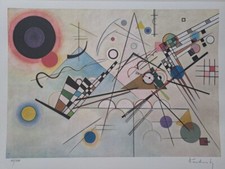 Firmato wassily kandinsky - wassily,