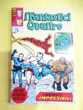 FANTASTICI QUATTRO # 3 CON ADESIVI EDIZIONE CORNO SUPER EROI 1971 GADGET MARVEL