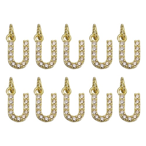 Pezzi charm lettera strass - charm,