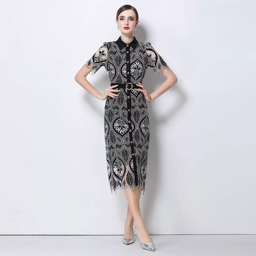 Tubino elegante pizzo con - in,