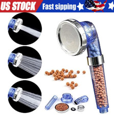 Soffione Doccia Filtrato con Portatile,3 Modalità di Spruzzo Alta Pressione Risparmio Acqua Morbido