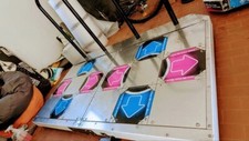Konami DDR Dance Dance Revolution Original Arcade Pad Pair Converted (2 Stages)