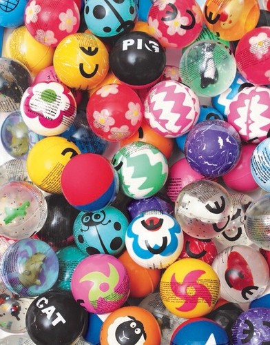 100 pezzi palline rimbalzanti - palline,