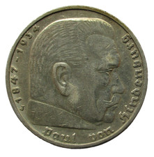 Terzo Reich 5 Reichsmark 1939