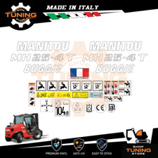 Kit Adesivi Mezzi da Lavoro Manitou Carrello Elevatore MH25-4 T Buggie serie 2-E