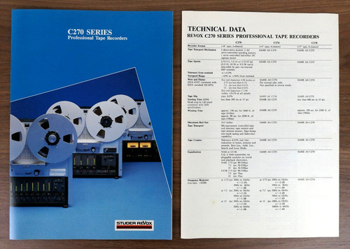 Revox 270 series dati - c-270,