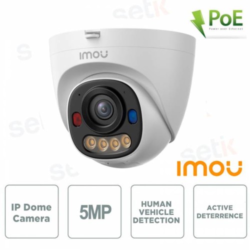 Camera poe dome 5mp ip67 - poe,