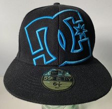 Cappellino nero/blu ricamato