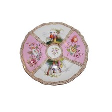 Piatto in porcellana bianca e