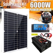 Kit Pannello Solare Casa Completo 200W con Generatore Solare Inverter di Potenza 110V 6000W