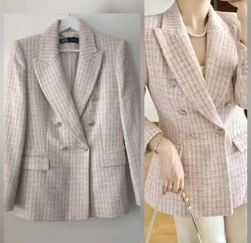 Giacca blazer doppiopetto zara - giacca,
