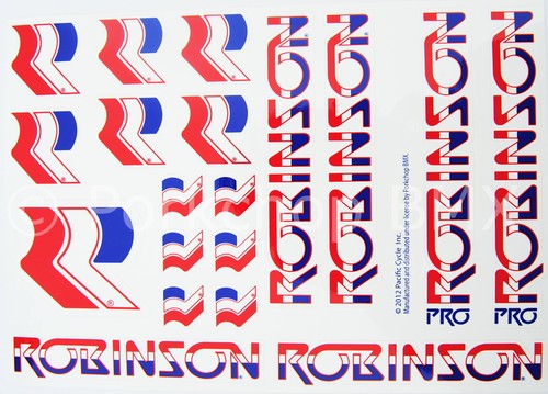 Set decalcomanie bmx robinson - decalcomanie,