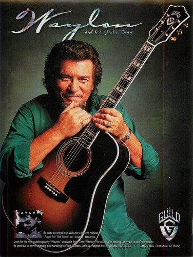 Magazine print guild guitar - print,