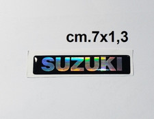 1 ADESIVO SUZUKI Cm. 7 GEL Resinati scritta e stemma logo MOTO 3D cangianti 3M