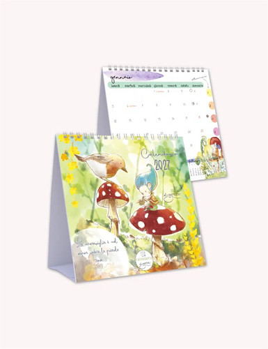 Calendario tavolo 16x17cm - calendario,