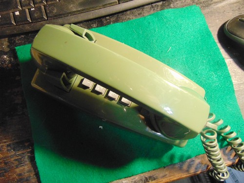 Telefono parete verde - telefono,
