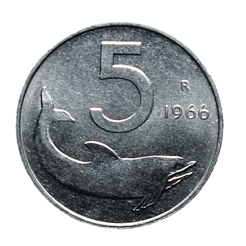 Repubblica italiana 5 lire - -,