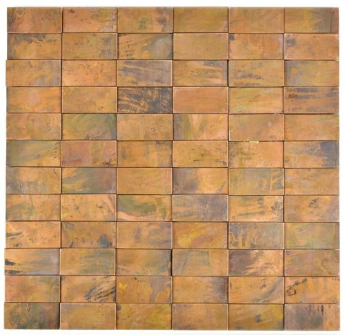 Piastrelle mosaico rame - piastrelle,