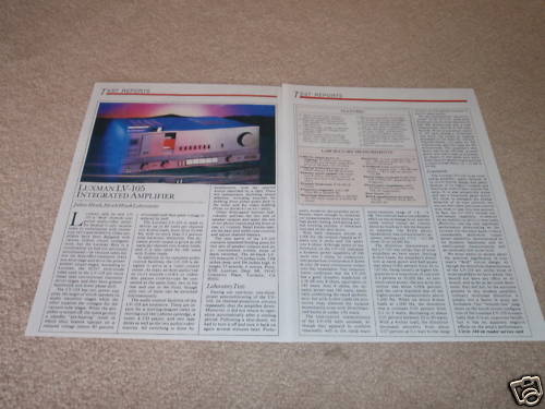Luxman 105 tubo - luxman,